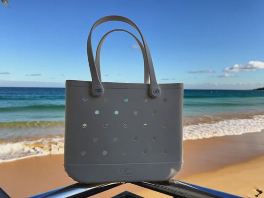 White Pearl Beach Tote(M)